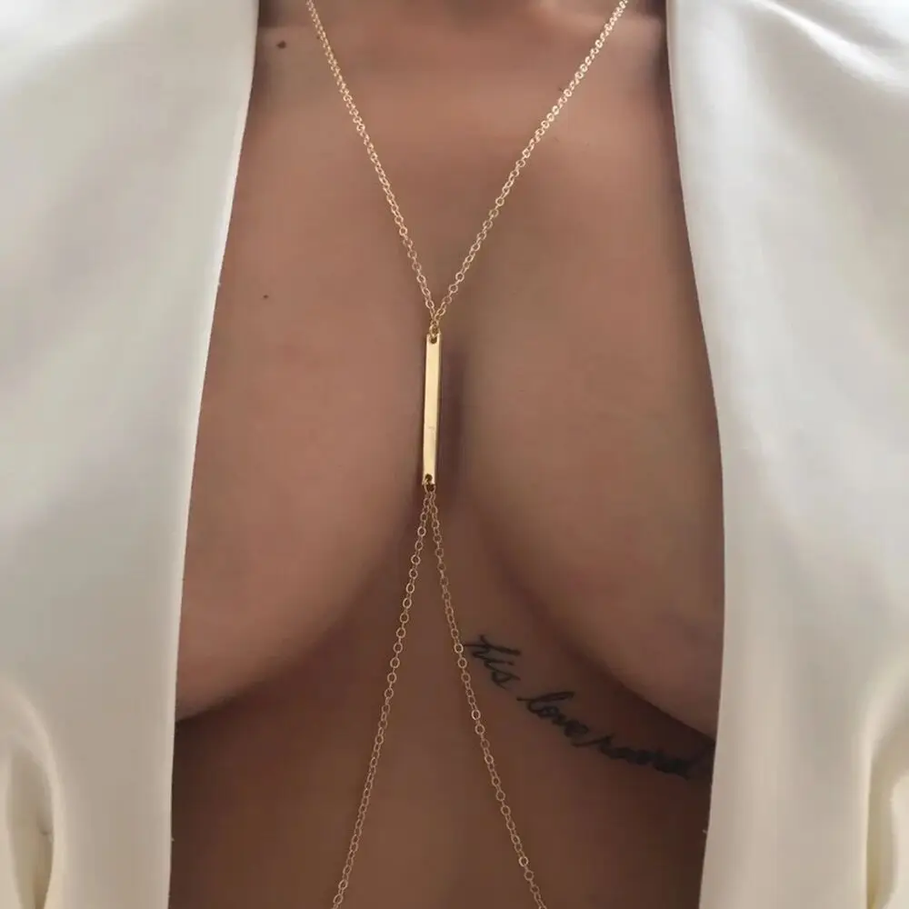 Body Jewelry Retainers - JOSFP-Soutien-gorge de plage géométrique pour femmes,