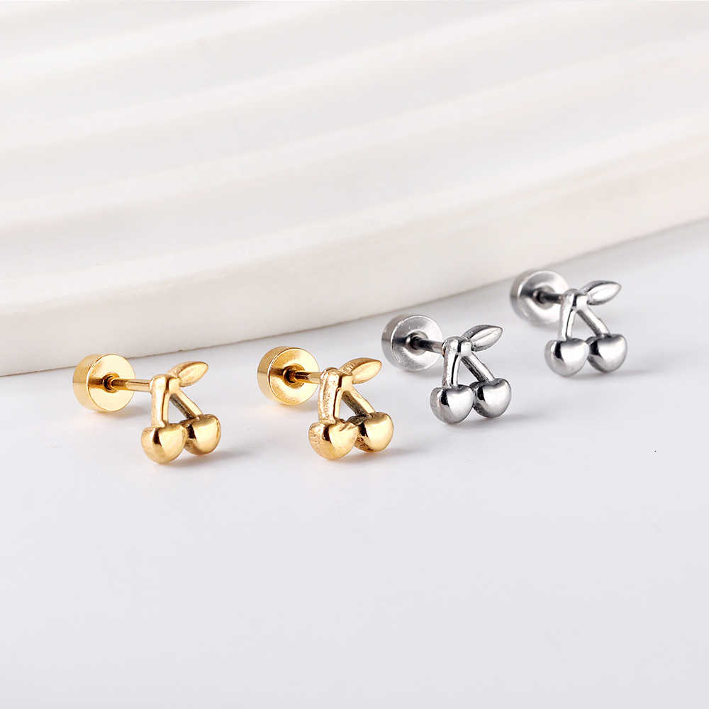 Body Jewelry Surgical Steel - LUXUKISSKIDS 1 paire de petites boucles