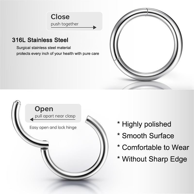 Anneaux de piercing articulés  - Body Jewelry Surgical Steel avis et prix